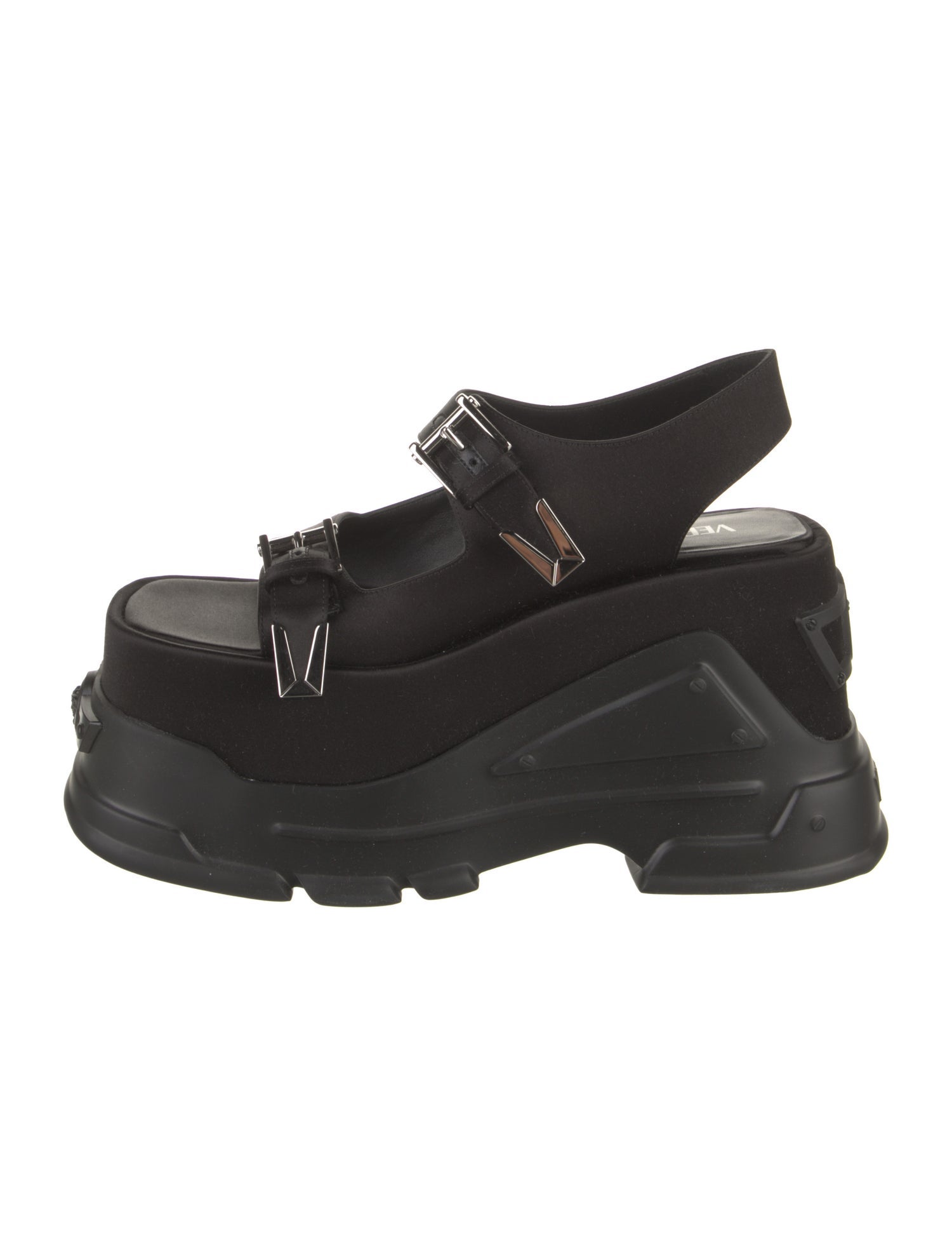 Versace Anthem Medusa Insignia Slingback Sandals