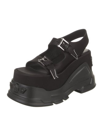 Versace Anthem Medusa Insignia Slingback Sandals