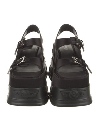 Versace Anthem Medusa Insignia Slingback Sandals