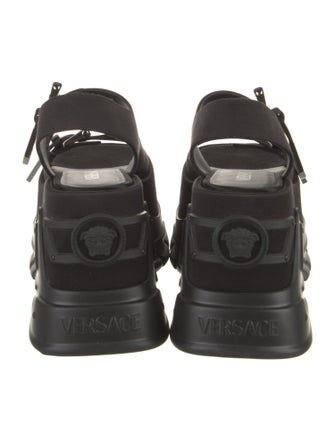 Versace Anthem Medusa Insignia Slingback Sandals