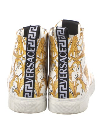 Versace Medusa Insignia Leather Sneakers