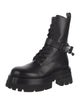 Versace Leather Combat Boots