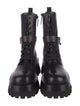 Versace Leather Combat Boots