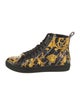 Versace Leather Printed Sneakers
