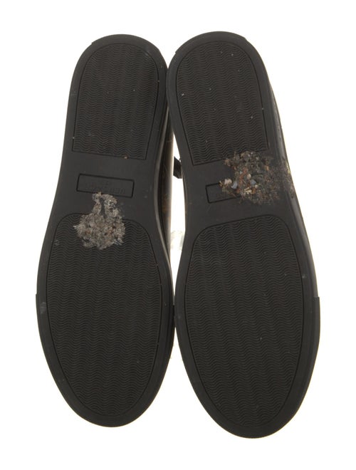 Versace Leather Printed Sneakers