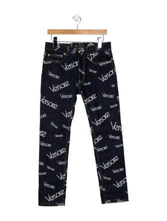 Versace High-Rise Wide Leg Jeans