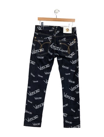 Versace High-Rise Wide Leg Jeans