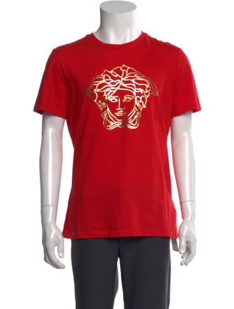 Versace Graphic Print Crew Neck T-Shirt
