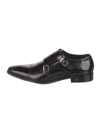 Versace Leather Monk Straps
