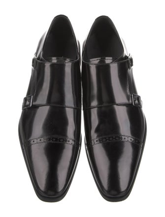 Versace Leather Monk Straps
