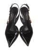 Versace Patent Leather Slingback Pumps