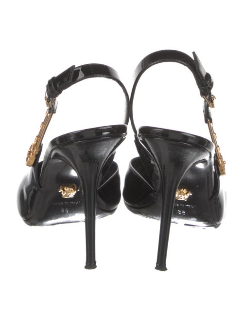 Versace Patent Leather Slingback Pumps