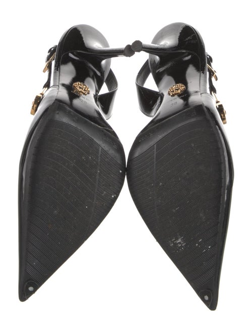 Versace Patent Leather Slingback Pumps