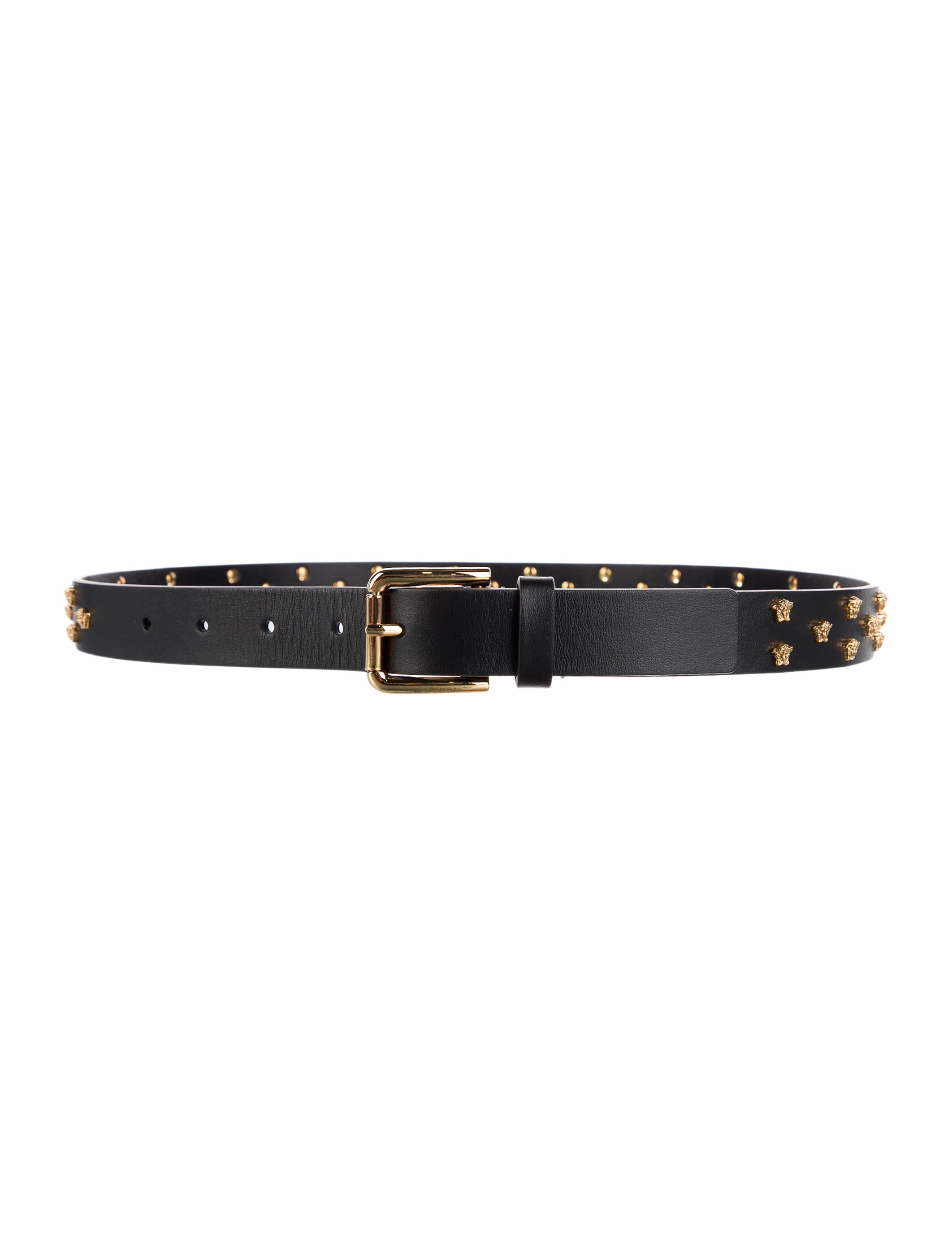 Versace Skinny Leather Belt