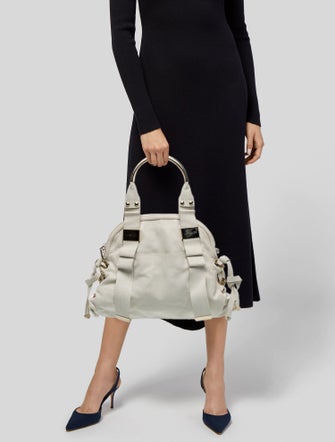 Versace Leather Top Handle Bag