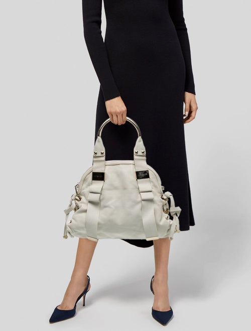 Versace Leather Top Handle Bag