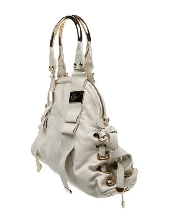 Versace Leather Top Handle Bag