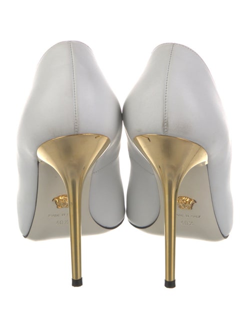 Versace Medusa Insignia Leather Pumps