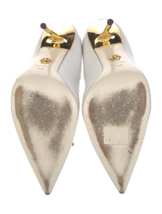 Versace Medusa Insignia Leather Pumps