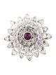 Versace Crystal Gianni Starburst 3D Brooch