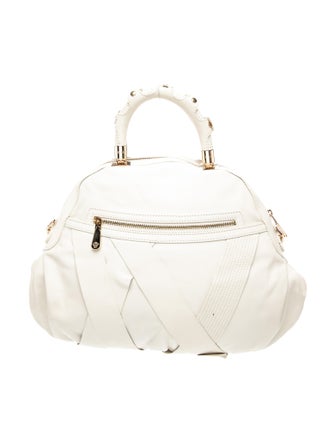 Versace Leather Top Handle Bag