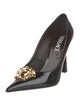 Versace Medusa Insignia Patent Leather Pumps