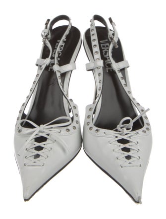 Versace Leather Slingback Pumps