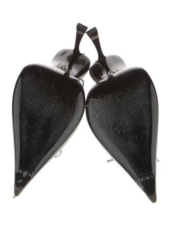 Versace Leather Slingback Pumps