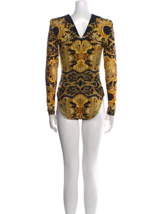 Versace Nylon Printed Bodysuit