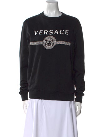 Versace Graphic Print Crew Neck Sweatshirt