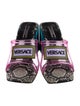 Versace Medusa Insignia Leather Slides