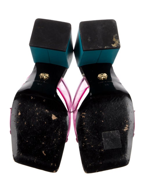 Versace Medusa Insignia Leather Slides