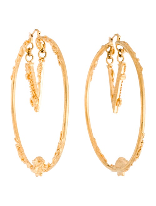 Versace Virtus Hoop Earrings