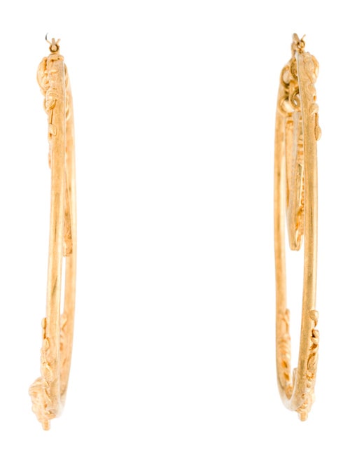 Versace Virtus Hoop Earrings