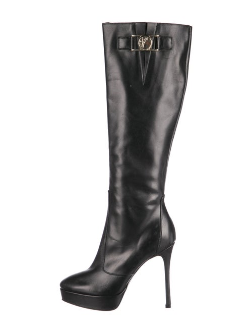 Versace Medusa Insignia Leather Boots