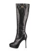 Versace Medusa Insignia Leather Boots