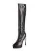 Versace Medusa Insignia Leather Boots