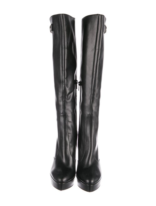 Versace Medusa Insignia Leather Boots