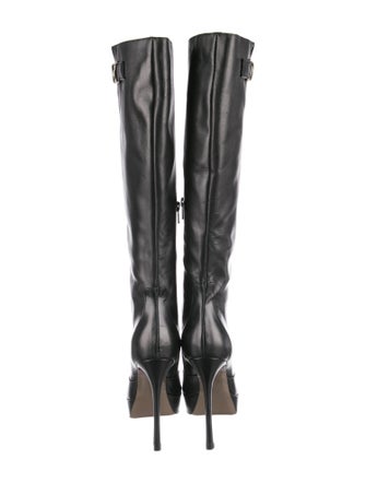 Versace Medusa Insignia Leather Boots