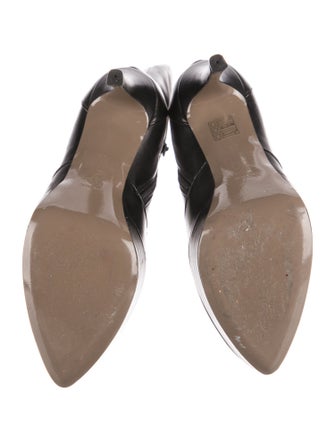 Versace Medusa Insignia Leather Boots