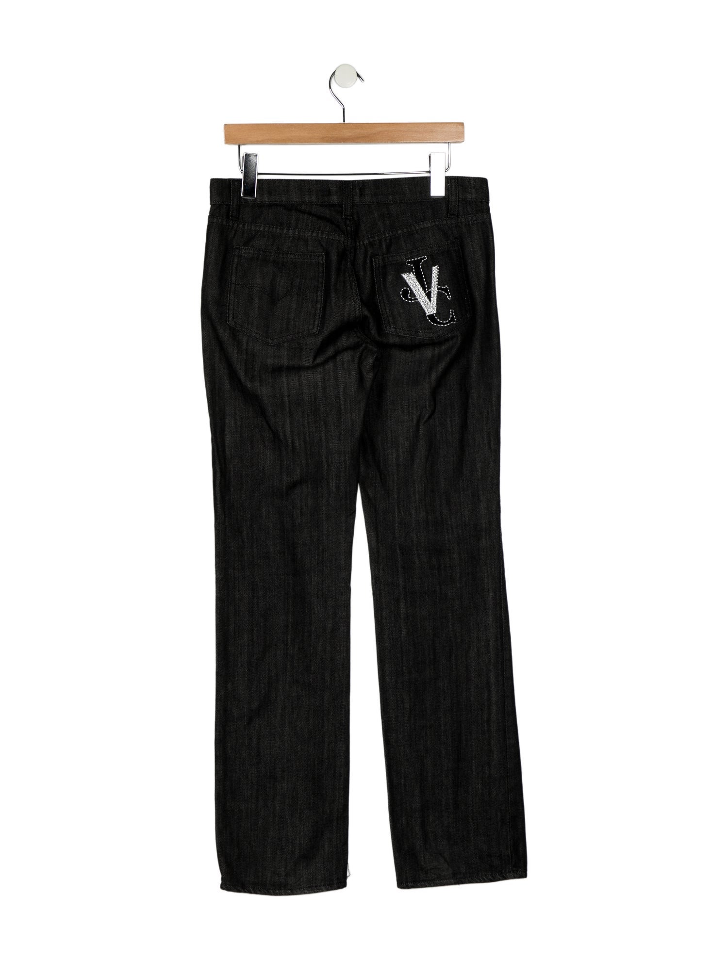 Versace Mid-Rise Straight Leg Jeans