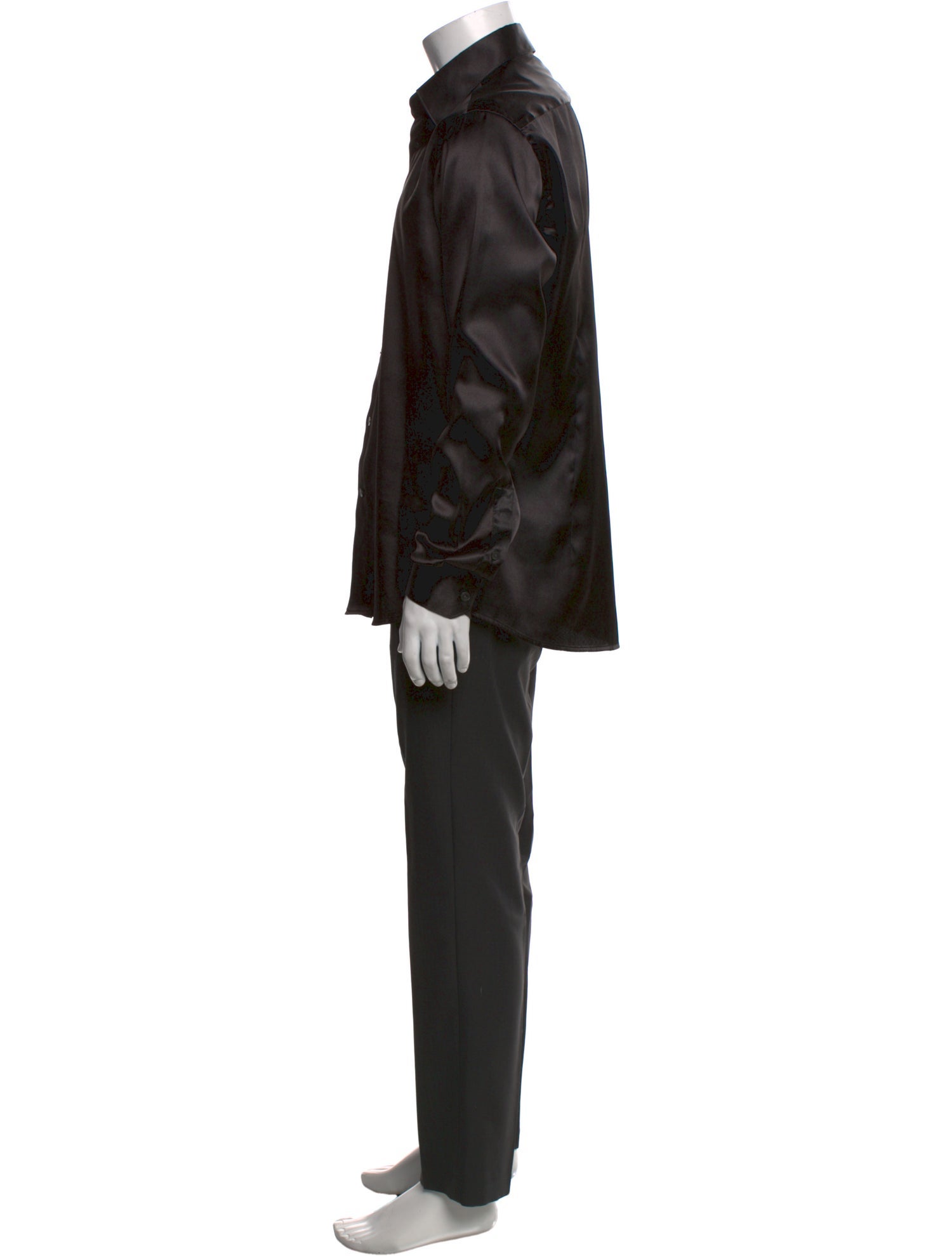 Versace Greca Pattern Long Sleeve Dress Shirt