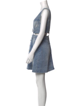 Versace Jeans Couture V-Neck Mini Dress