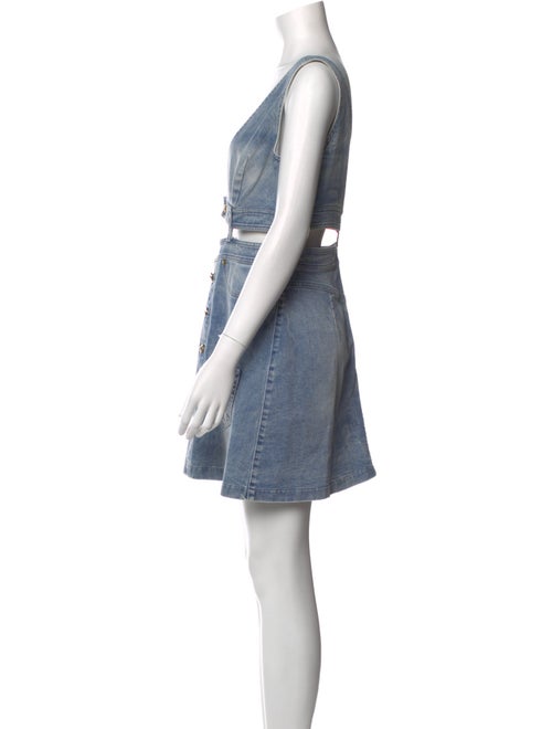 Versace Jeans Couture V-Neck Mini Dress