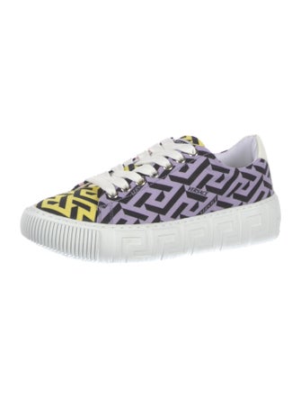 Versace Medusa Insignia Canvas Sneakers