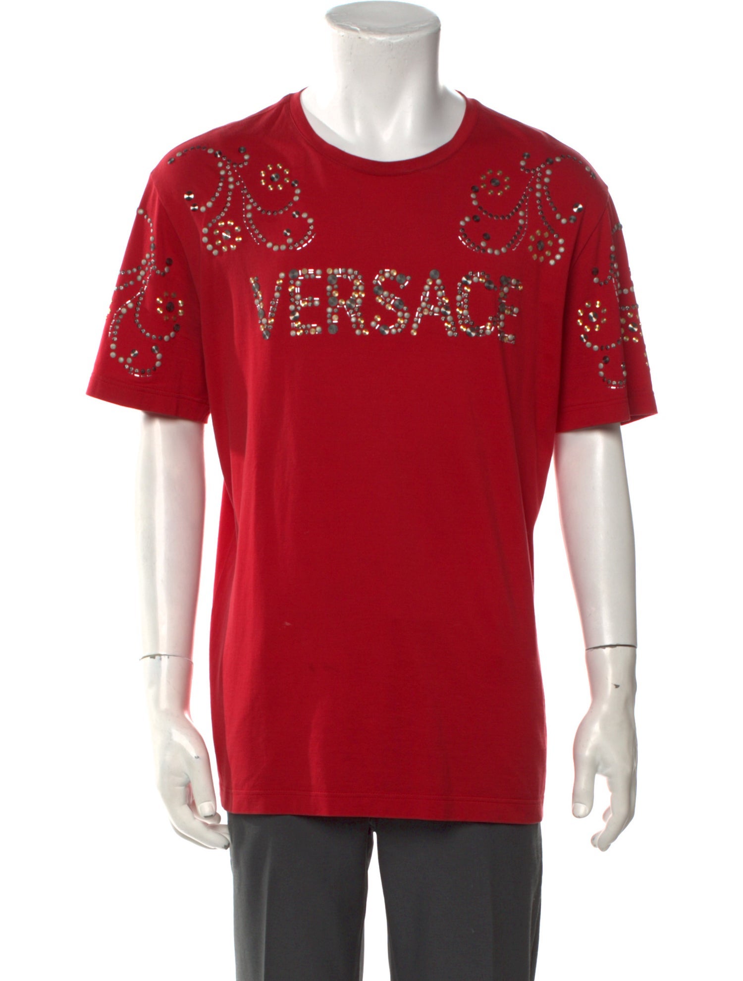 Versace Graphic Print Crew Neck T-Shirt
