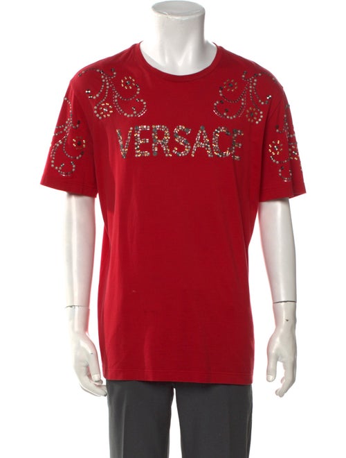 Versace Graphic Print Crew Neck T-Shirt