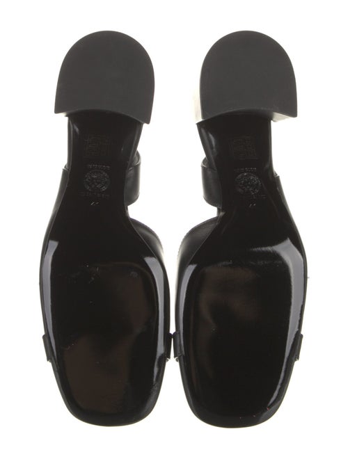 Versace Medusa Insignia Leather Slingback Pumps