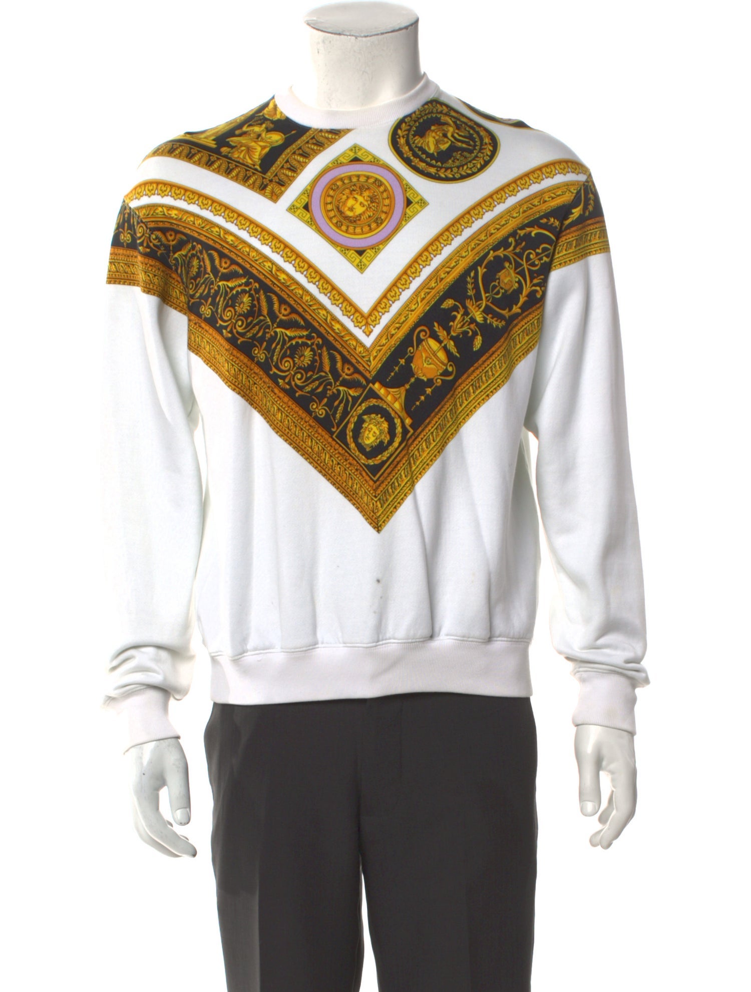 Versace Medusa Insignia Crew Neck Pullover