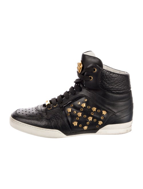 Versace Medusa Insignia Leather Sneakers